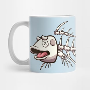 Koi Karp Fish Skeleton Mug